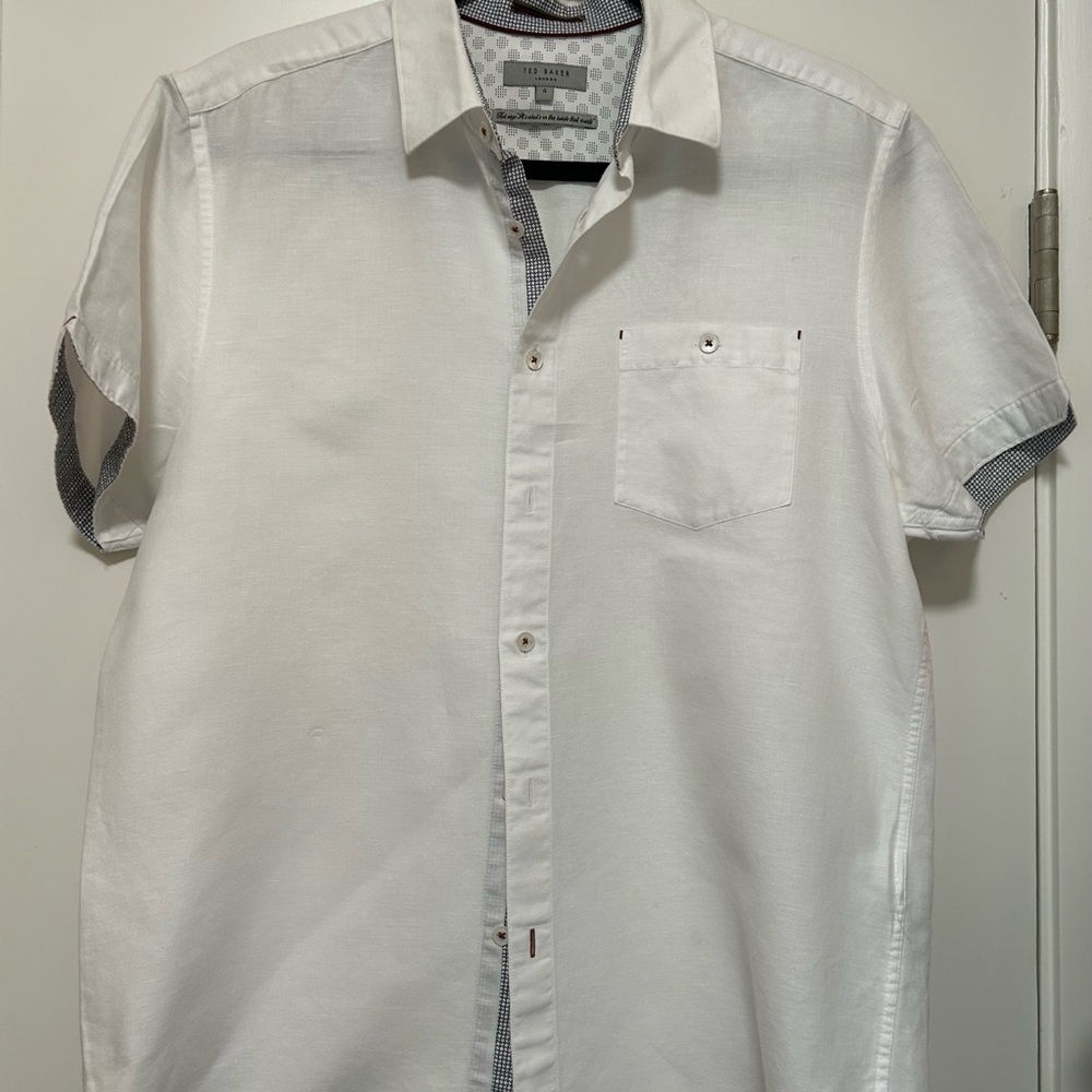 Ted Baker White Casual Button Down Shirt